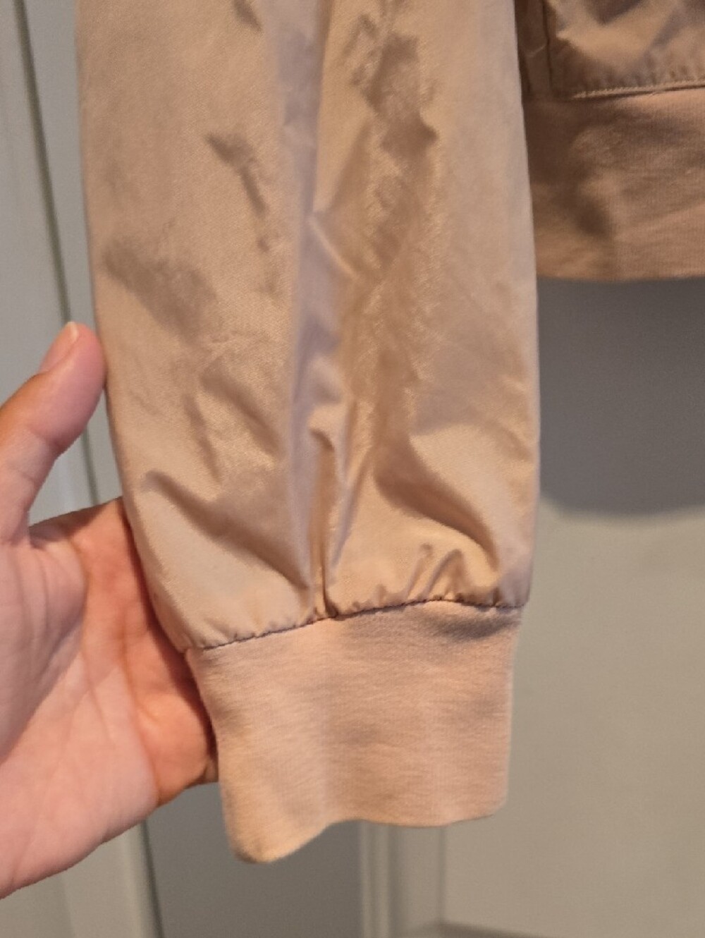 Standart American  Cream  Zip-Up Bomber Jacket S - Picture 4 of 8